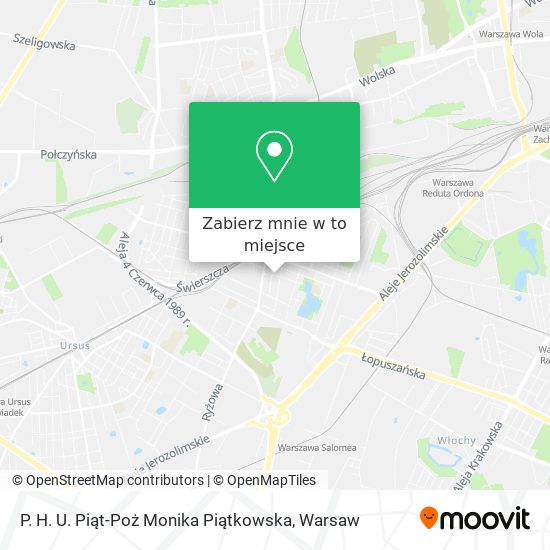 Mapa P. H. U. Piąt-Poż Monika Piątkowska