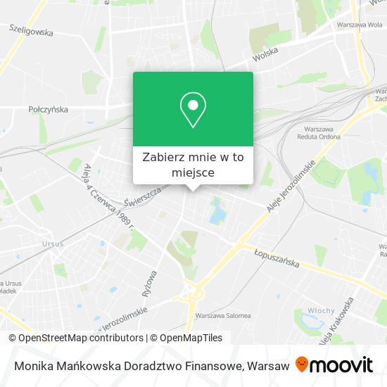 Mapa Monika Mańkowska Doradztwo Finansowe