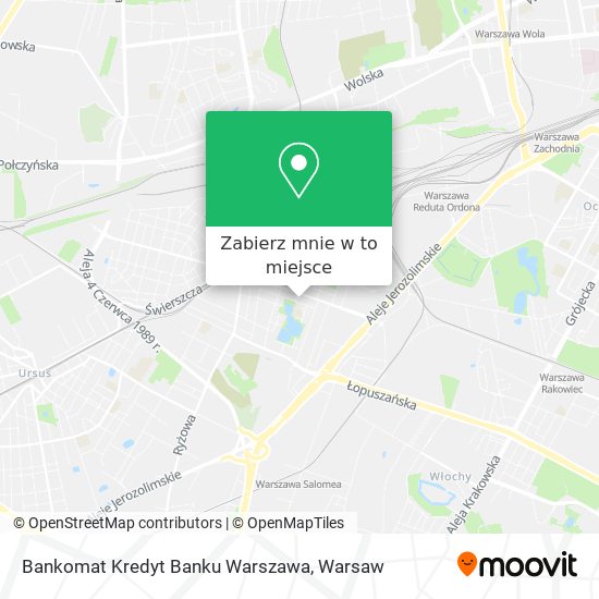 Mapa Bankomat Kredyt Banku Warszawa