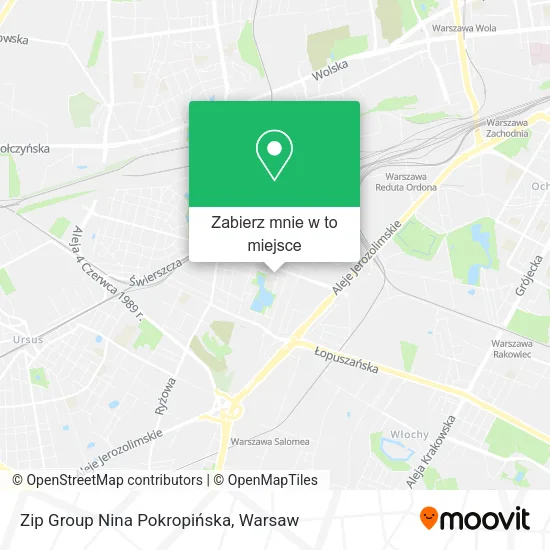 Mapa Zip Group Nina Pokropińska