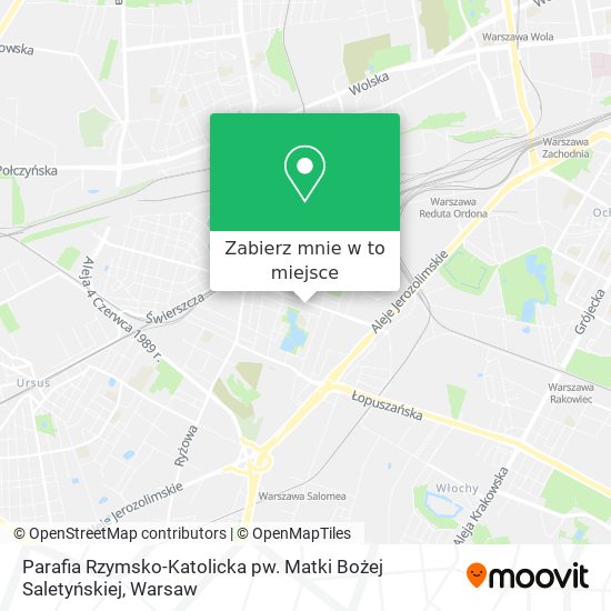 Mapa Parafia Rzymsko-Katolicka pw. Matki Bożej Saletyńskiej