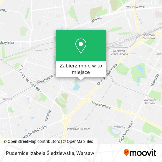 Mapa Pudernice Izabela Śledziewska