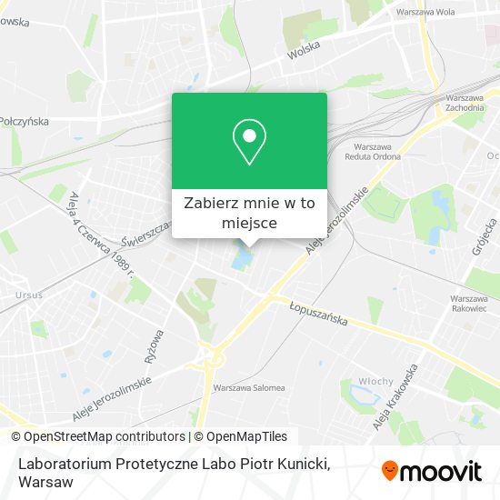 Mapa Laboratorium Protetyczne Labo Piotr Kunicki