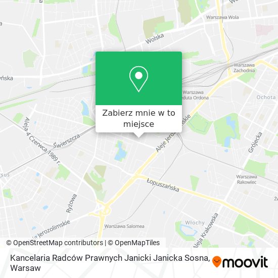 Mapa Kancelaria Radców Prawnych Janicki Janicka Sosna