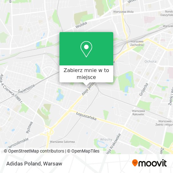 Mapa Adidas Poland