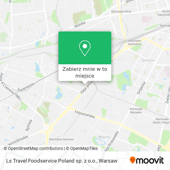 Mapa Ls Travel Foodservice Poland sp. z o.o.