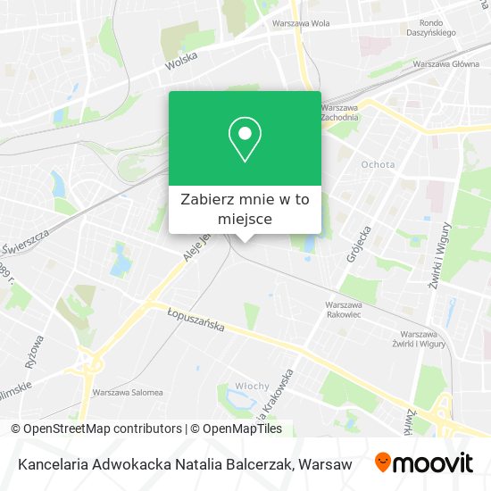 Mapa Kancelaria Adwokacka Natalia Balcerzak