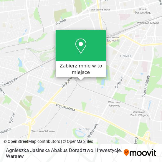 Mapa Agnieszka Jasińska Abakus Doradztwo i Inwestycje