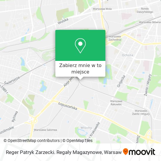 Mapa Reger Patryk Zarzecki. Regały Magazynowe