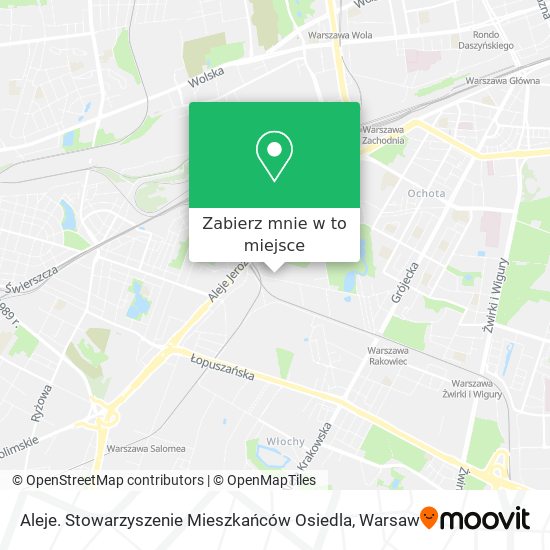 Mapa Aleje. Stowarzyszenie Mieszkańców Osiedla