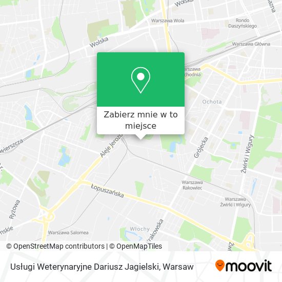 Mapa Usługi Weterynaryjne Dariusz Jagielski