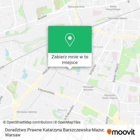 Mapa Doradztwo Prawne Katarzyna Barszczewska-Mazur