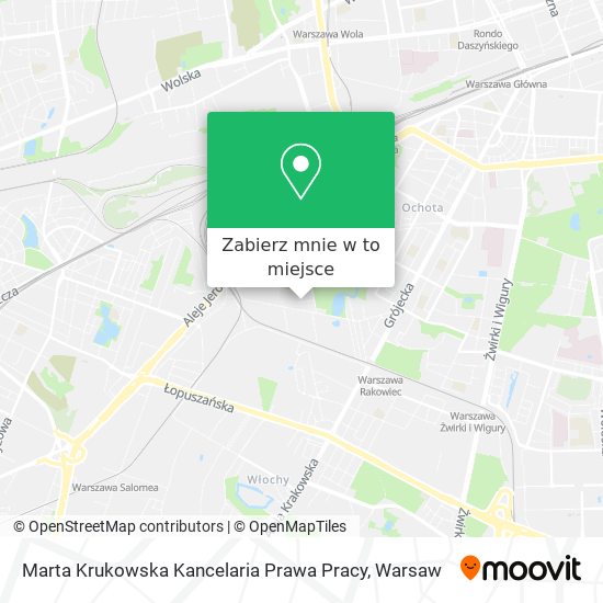 Mapa Marta Krukowska Kancelaria Prawa Pracy