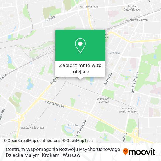 Mapa Centrum Wspomagania Rozwoju Psychoruchowego Dziecka Małymi Krokami