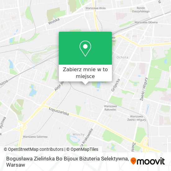 Mapa Bogusława Zielińska Bo Bijoux Biżuteria Selektywna