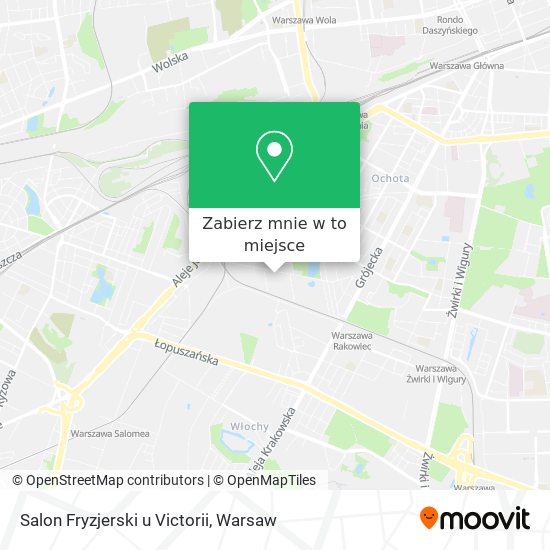 Mapa Salon Fryzjerski u Victorii