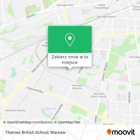 Mapa Thames British School