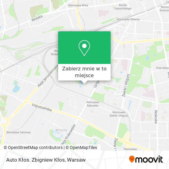 Mapa Auto Kłos. Zbigniew Kłos