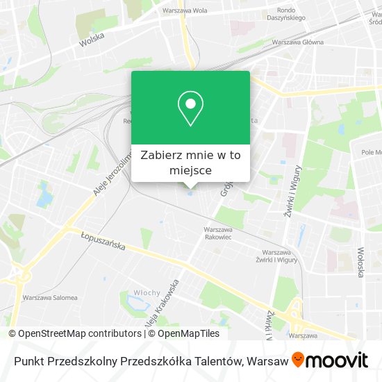 Mapa Punkt Przedszkolny Przedszkółka Talentów