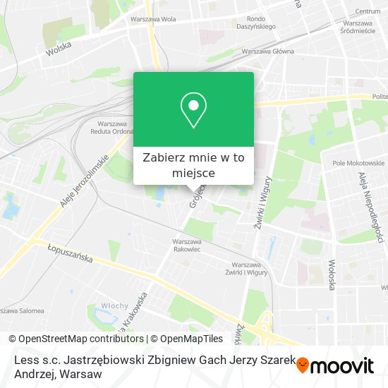 Mapa Less s.c. Jastrzębiowski Zbigniew Gach Jerzy Szarek Andrzej