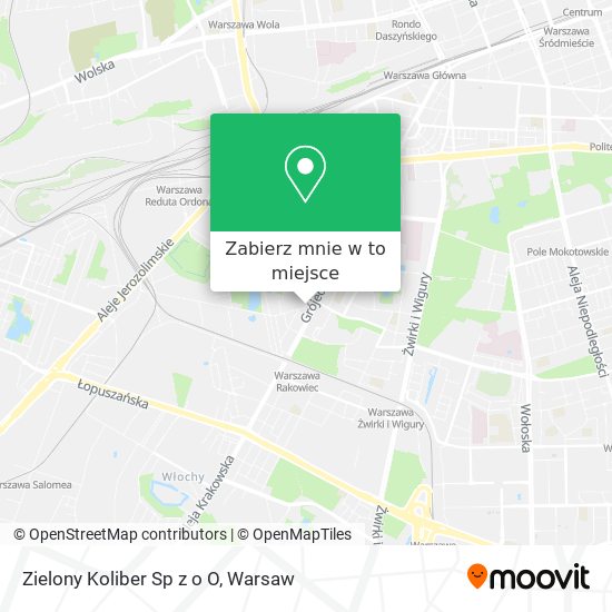 Mapa Zielony Koliber Sp z o O