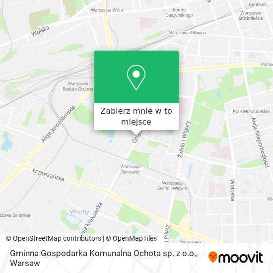 Mapa Gminna Gospodarka Komunalna Ochota sp. z o.o.