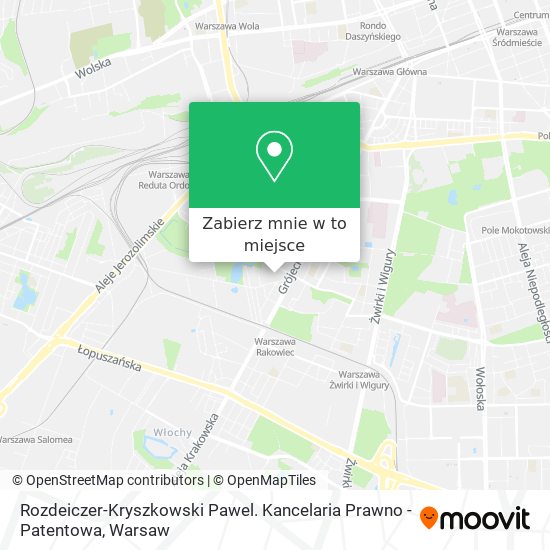 Mapa Rozdeiczer-Kryszkowski Pawel. Kancelaria Prawno - Patentowa