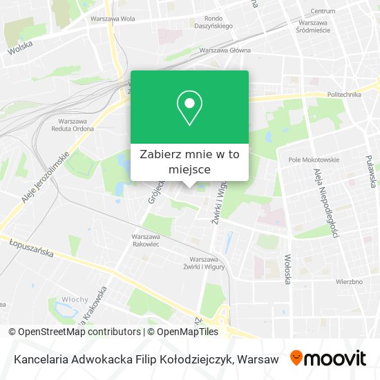 Mapa Kancelaria Adwokacka Filip Kołodziejczyk