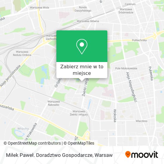 Mapa Miłek Paweł. Doradztwo Gospodarcze