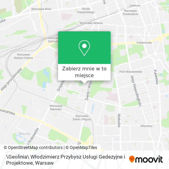 Mapa \Geolinia\ Włodzimierz Przybysz Usługi Gedezyjne i Projektowe