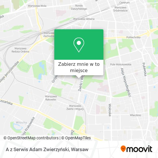 Mapa A z Serwis Adam Zwierzyński