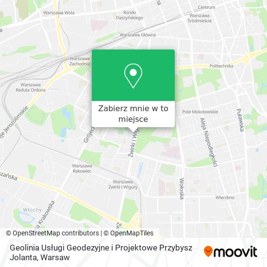 Mapa Geolinia Usługi Geodezyjne i Projektowe Przybysz Jolanta