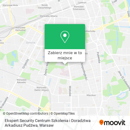 Mapa Ekspert Security Centrum Szkolenia i Doradztwa Arkadiusz Pudźwa