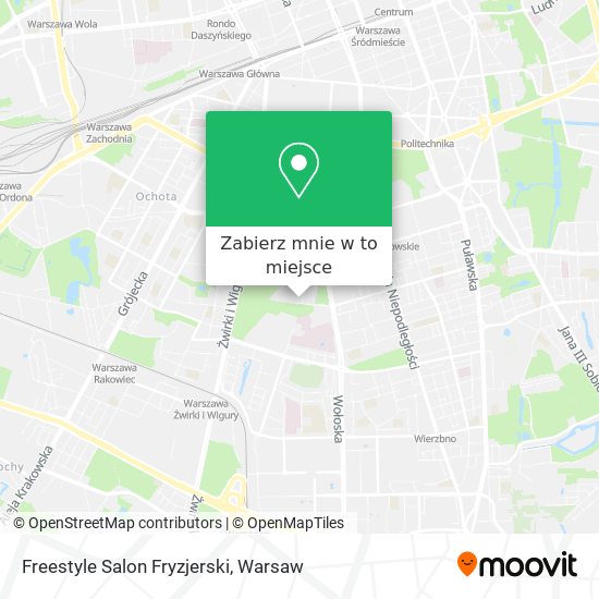 Mapa Freestyle Salon Fryzjerski