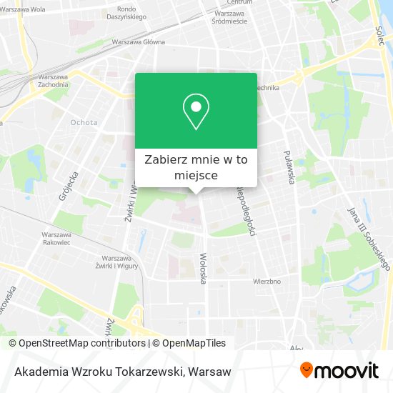 Mapa Akademia Wzroku Tokarzewski