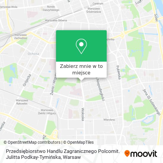 Mapa Przedsiębiorstwo Handlu Zagranicznego Polcomit. Julitta Podkay-Tymińska