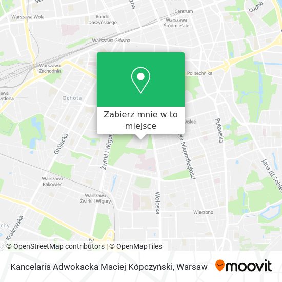 Mapa Kancelaria Adwokacka Maciej Kópczyński