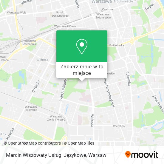 Mapa Marcin Wiszowaty Usługi Językowe