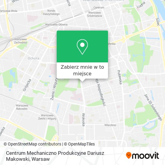 Mapa Centrum Mechaniczno Produkcyjne Dariusz Makowski