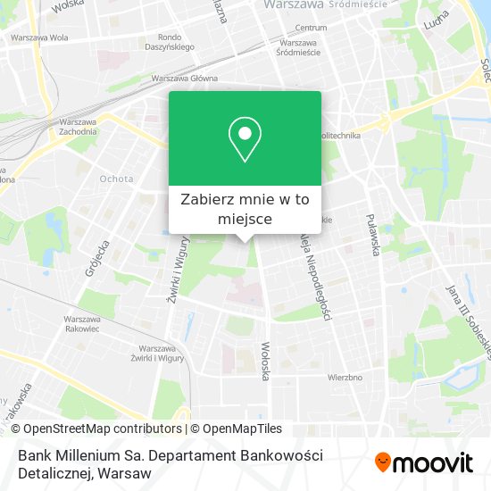 Mapa Bank Millenium Sa. Departament Bankowości Detalicznej