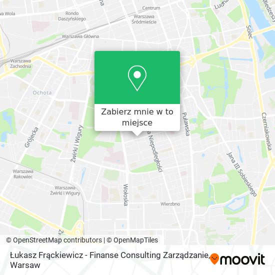 Mapa Łukasz Frąckiewicz - Finanse Consulting Zarządzanie