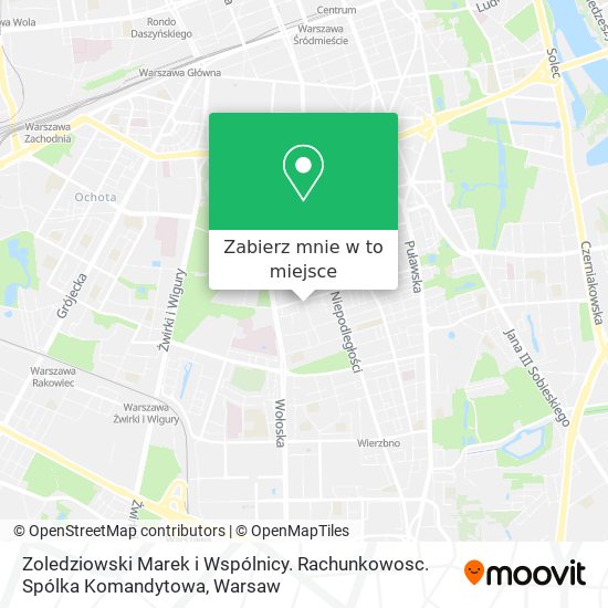 Mapa Zoledziowski Marek i Wspólnicy. Rachunkowosc. Spólka Komandytowa