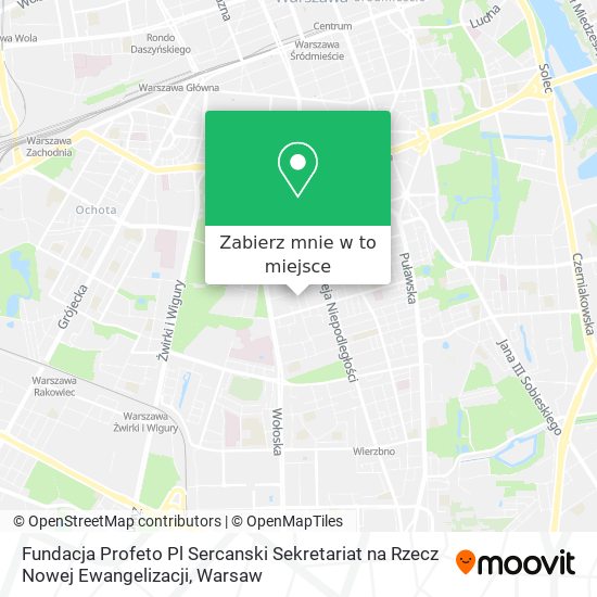 Mapa Fundacja Profeto Pl Sercanski Sekretariat na Rzecz Nowej Ewangelizacji