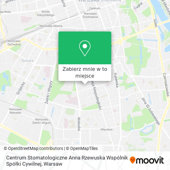 Mapa Centrum Stomatologiczne Anna Rzewuska Wspólnik Spółki Cywilnej