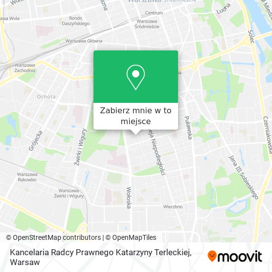 Mapa Kancelaria Radcy Prawnego Katarzyny Terleckiej