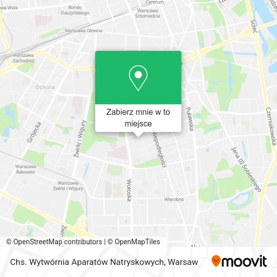 Mapa Chs. Wytwórnia Aparatów Natryskowych