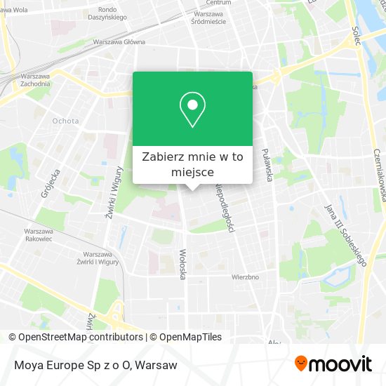 Mapa Moya Europe Sp z o O