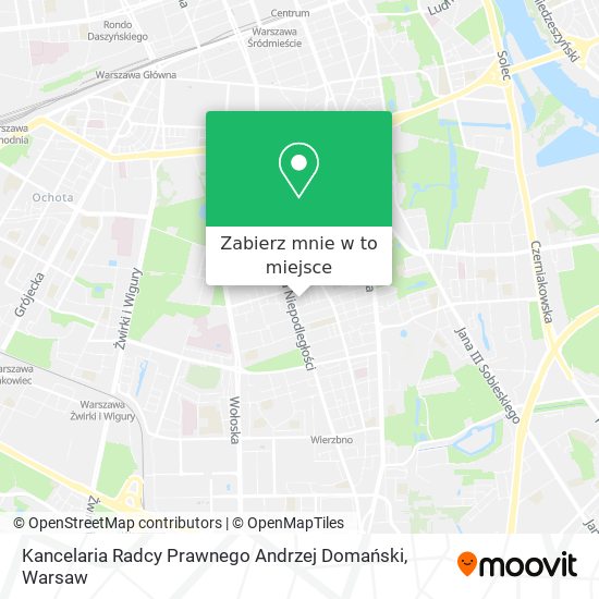 Mapa Kancelaria Radcy Prawnego Andrzej Domański