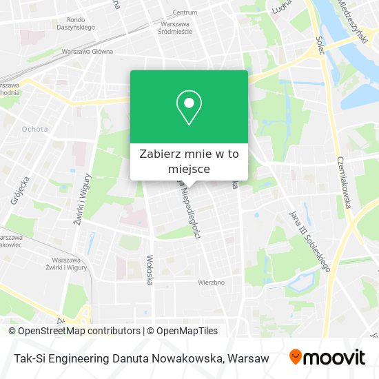 Mapa Tak-Si Engineering Danuta Nowakowska