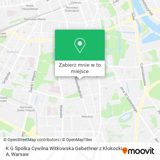 Mapa K G Spółka Cywilna Witkowska Gebethner z Kłokocki A